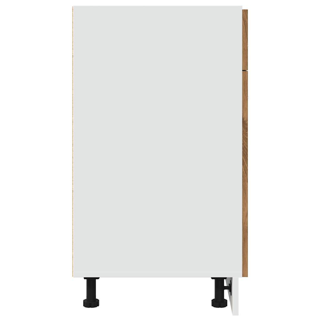 Vidaxl Schrank mit Schublade, Artisan Eiche, 80X46X81,5 Cm