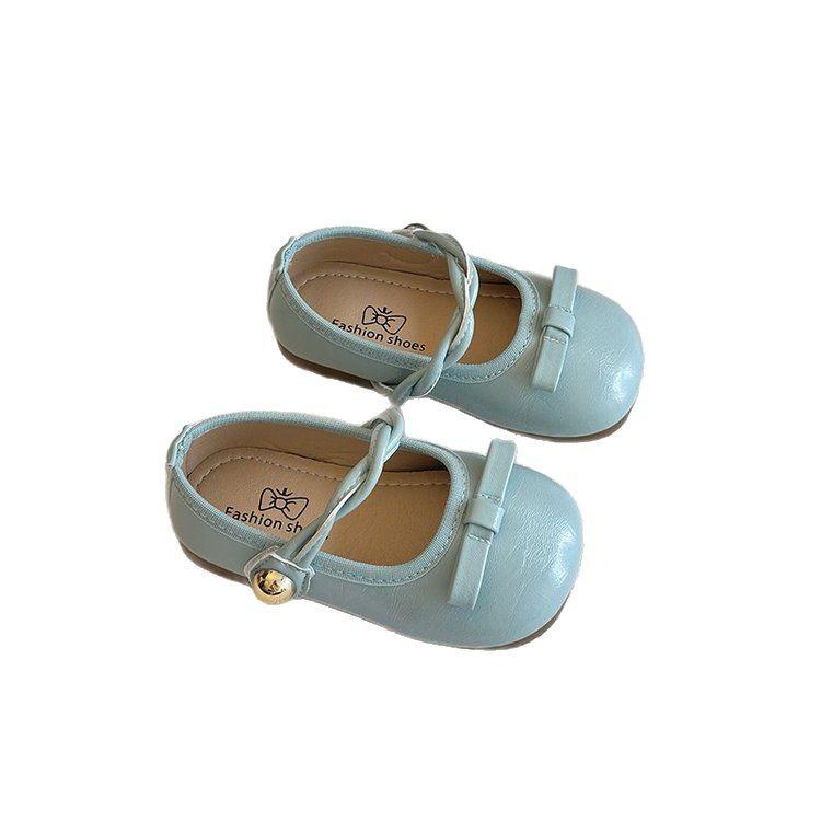 Korean version of girls' Xiaoxiangfeng soft-soled single shoes 2025 spring and autumn new children's princess shoes small leather shoes single shoes 