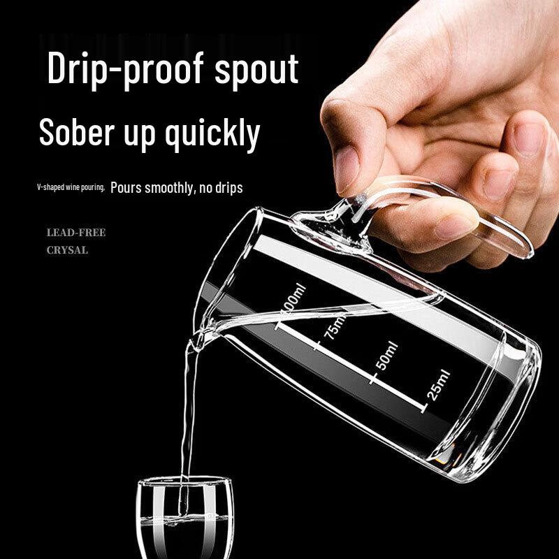 Commercial Graduated Glass Baijiu Decanter Set