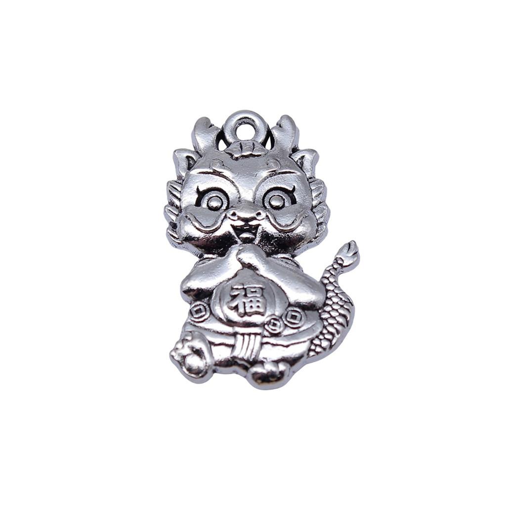 Alloy Pendants Dinosaur Dragon Wing Charms Vintage For Gothic DIY Jewelry Making Supplies