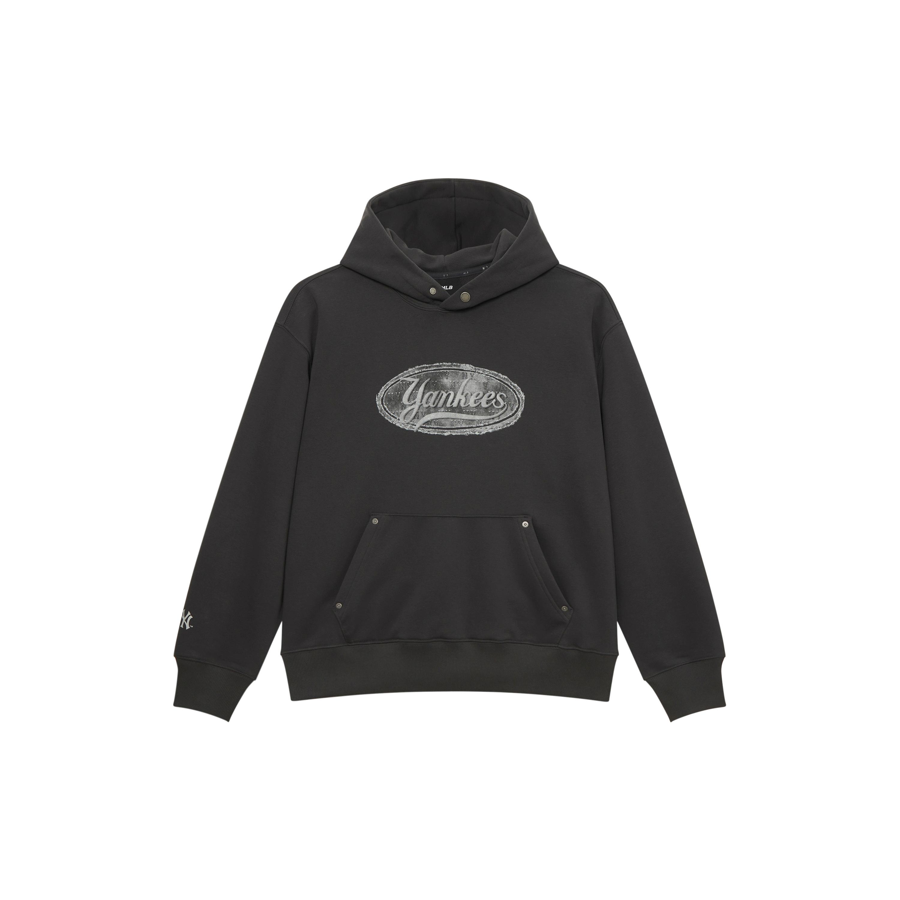 

New MLB MONOGRAM Collection New York Yankees SS25 Sweatshirt Unisex Charcoal Gray 3AHDM0551-50CGS L