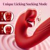 3 In 1 Tongue Licking Vibrator Telescopic Dildos Vibrating Anal Plug G Spot Vagina Clitoris Massager Adults Sex Toys for Women