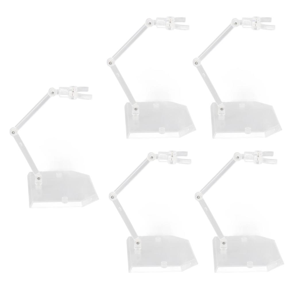  Packs Action Figure Stand Doll Model Support Multi Functional Adjustable Figure Holder Transparent