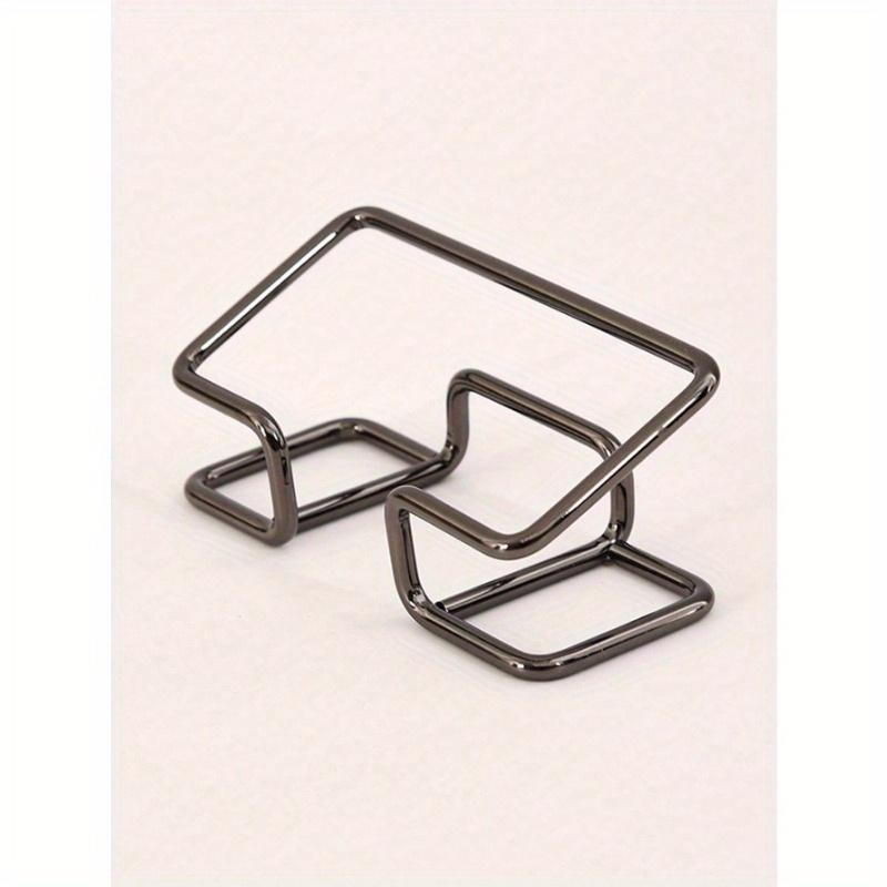 1pc Electroplated Metal Business Card Holder, Card Storage Business Card Holder, Party Event Card Organizer, Business Card Holder