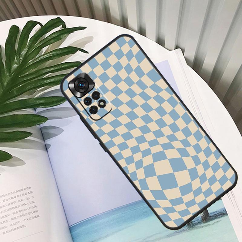 Check Orange Green Moss Twist Funda For Xiaomi Redmi Note 13 10 11 12 14 15 Pro Plus Case For Redmi 15C 12C 13C 14C 10C 15