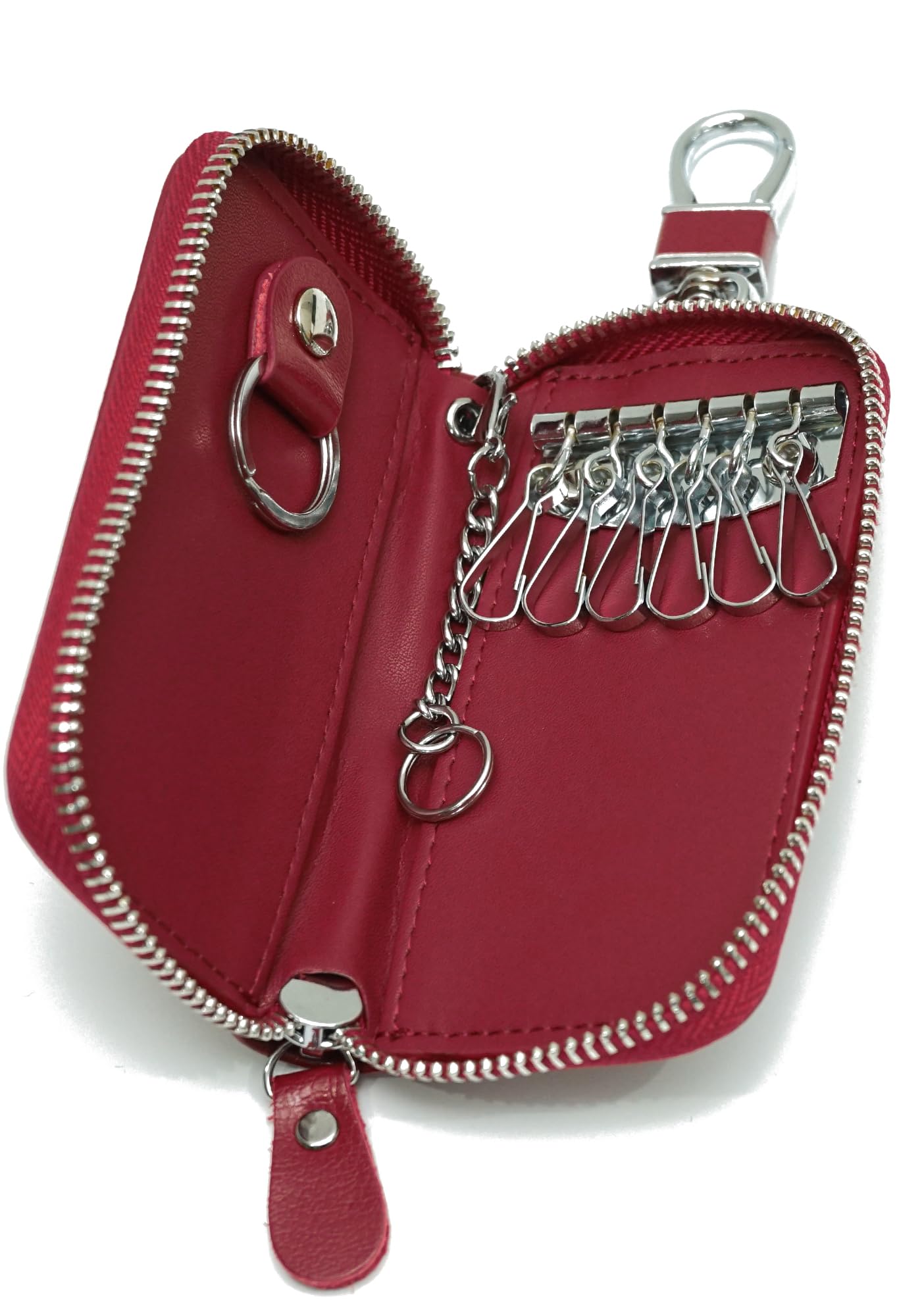 

Темно-червоний чохол для ключів для чоловіків і карток Смарт-ключ Смарт-ключ Натуральна дублена коров яча шкіра Точігі Шкіра для автомобільного ключа Популярний серед [NM.element] Жінок, Слоти, Чохол,