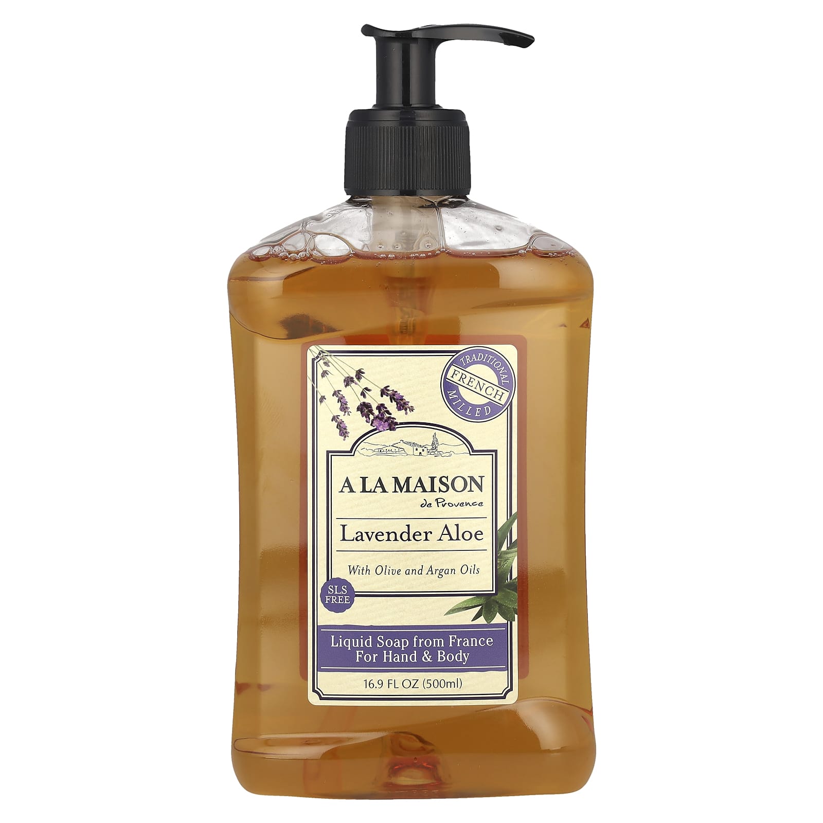 

Liquid Soap for Hands and Body, Lavender Aloe, 500Ml (16.9Fl Oz)