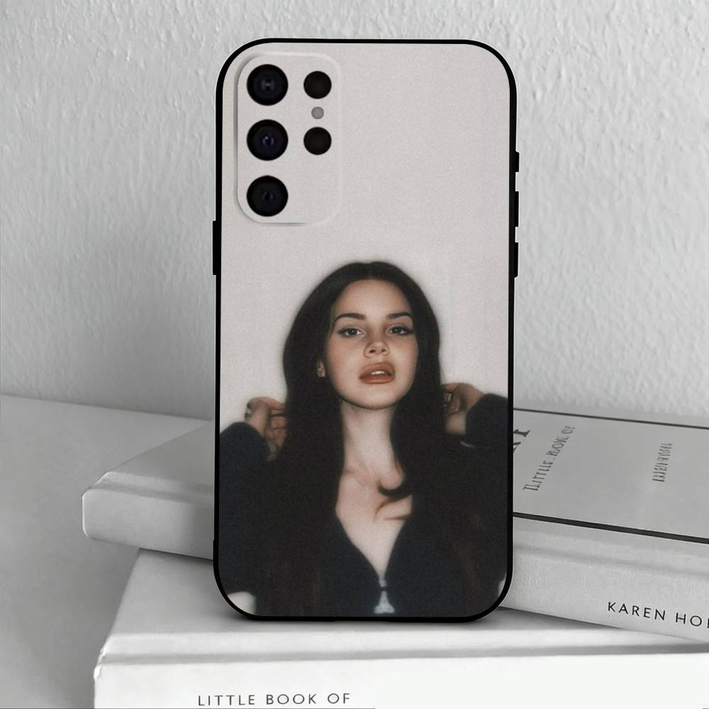 

L-Lana D-Del R-Rey Phone Case For Samsung S25,24,23,22,30,21,10,9,Ultra,Plus,Lite,FE,4,5 G Soft Black Case Samsung S25Plus