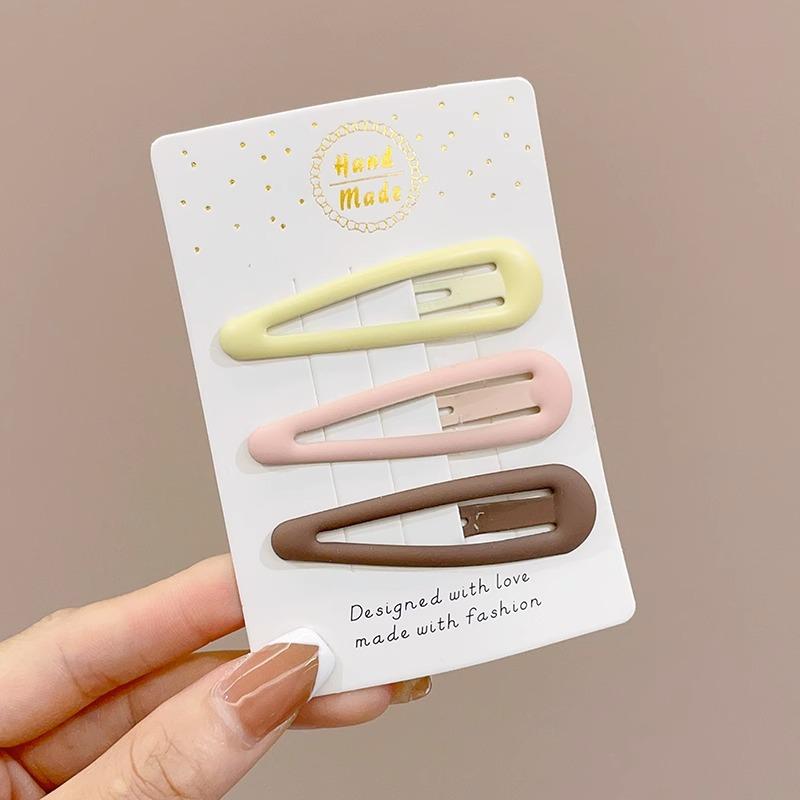 Milk Curry Color Bangs Clip Star Hairpin Press Style Women's New Hair Accessories Headdress Broken Hair Clip Side Clip
