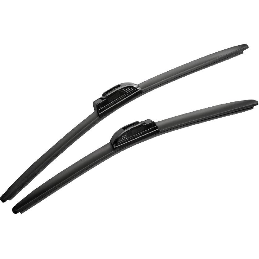 

MOTIUM 22 +22 Super Silicone Windshield Wiper Blades, Fit for J hook Wiper Arms (set of 2) 21 +21 Super Silicone