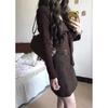 European Chic Suede Plush Women's Short Skirt - Slimming, Hip-Hugging for Spring & Autumn 2026.