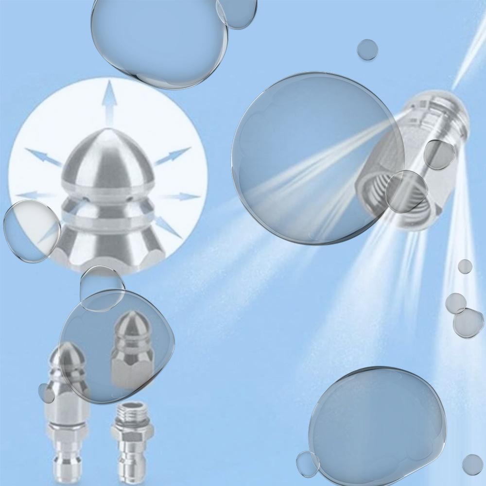 Форсунка для прочистки канализации, Форсунка для очистки канализации, Нержавеющая сталь, 1/4 дюйма, Форсунка для прочистки канализации для аппаратов высокого давления China Mainland