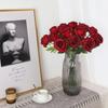 Künstliche Blumen Haus Valentinstag Hochzeit Dekoration Wohnzimmer Einrichtung DIY Vase für Haushaltsprodukte Getrocknete Rosen Strauß