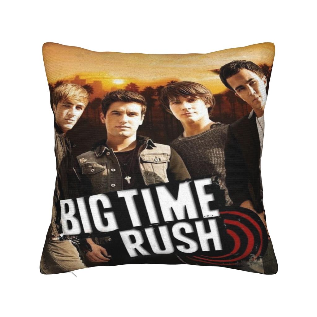 Big Time Rush rock Band Pillowcases Merch Printing Cushion Cover Throw Pillow Cover Bedroom Decor Square Multi Size