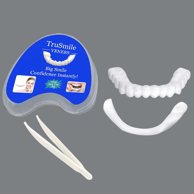 Denture Cover Veneer Snap-On Teeth Kit Fake Temporary Tooth Whitening Replacement Temporary Tooth Replacement Tooth Model
