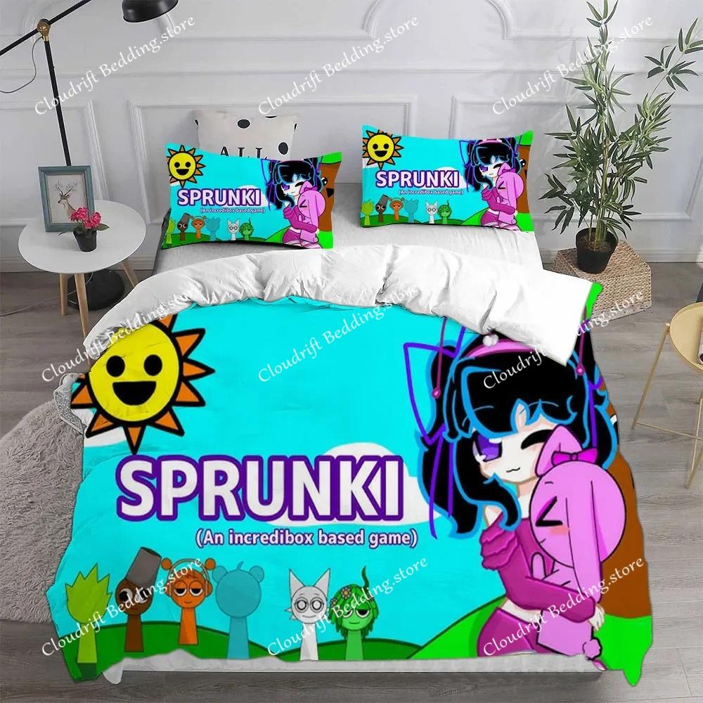 Nieuwe 3D Print Game S-Sprunki Beddengoed Sets Beddekking Dekbed Dekbedovertrek Kussensloop Kinderen Volwassenen Slaapkamer Decoratie