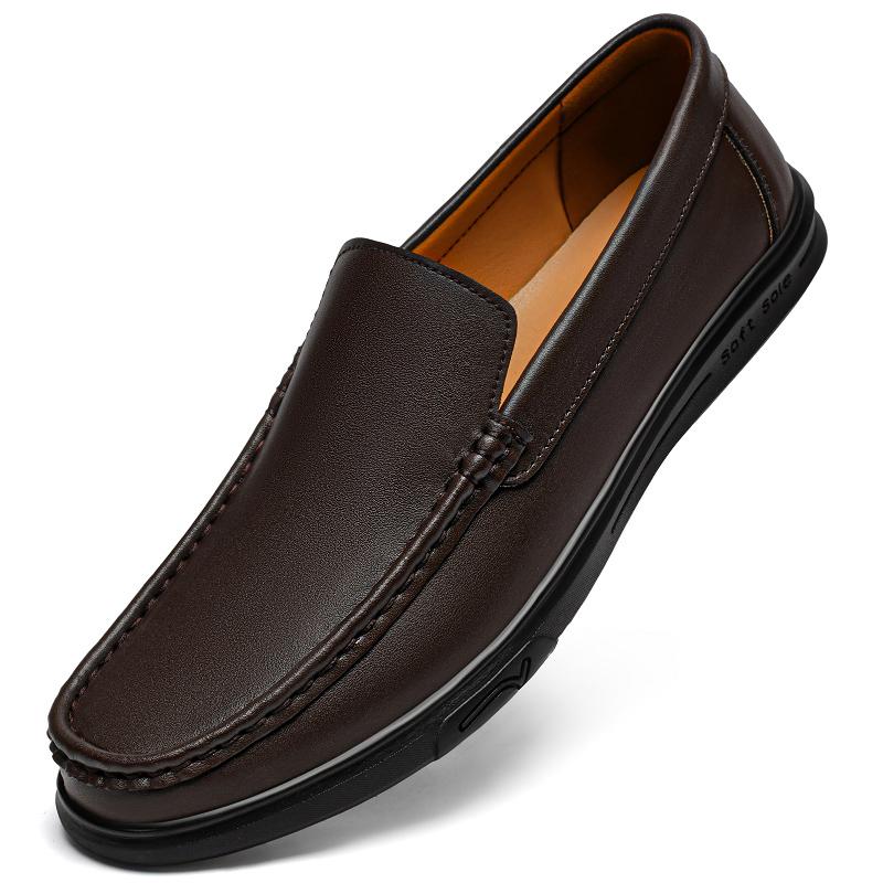 Fashion Classic Handmade Mens Loafers Slip on Dress Shoes Comfortable Casual Business Shoes Leisure Walk Male Driving Shoe New Moccasins