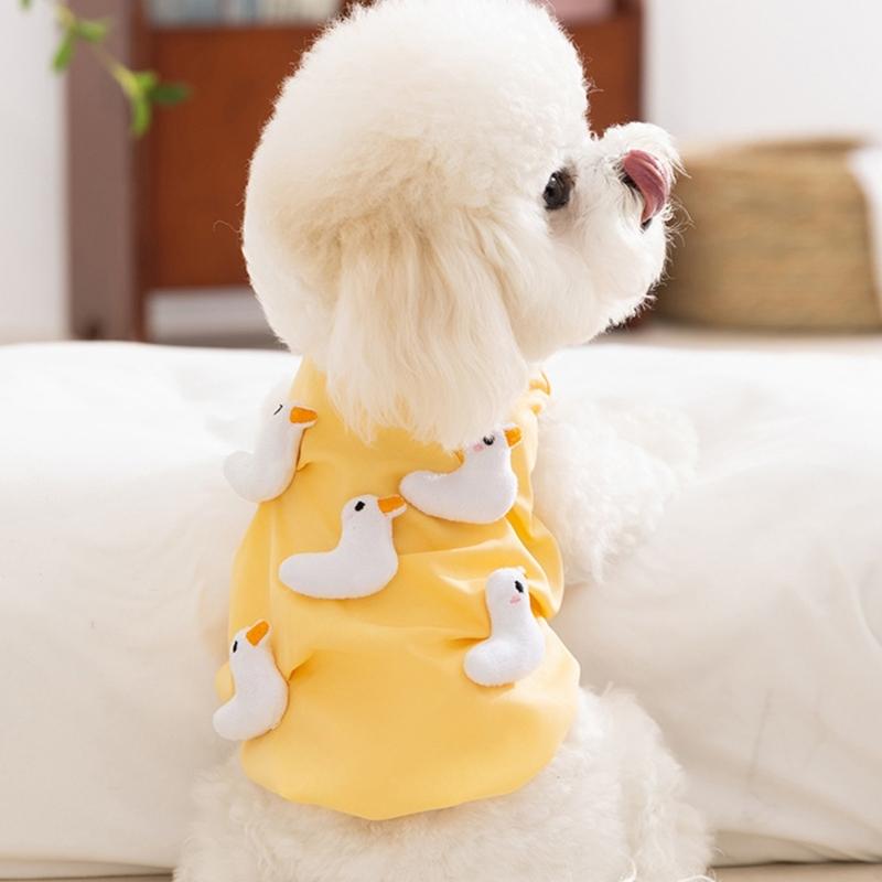 Girl Dog Clothes Vest T-Shirt Costume Apparel for Birthday Party Puppy Holiday Party Costumes