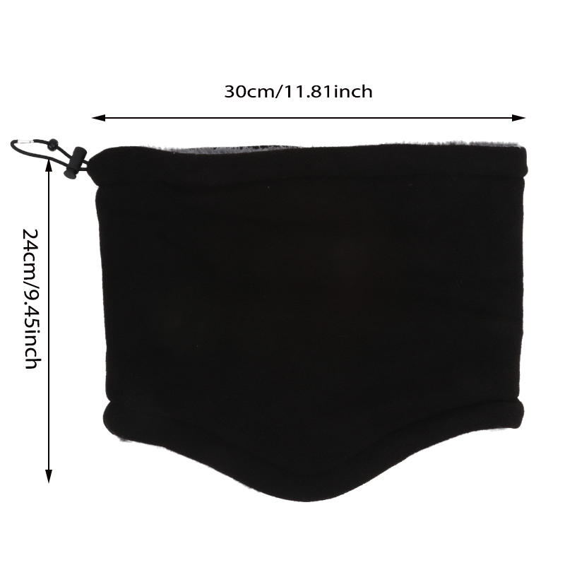 Masque Chauffant Moto Hiver Hommes Femmes Polaire Cou Chauffage Extérieur Écharpe Coupe-Vent Camping Randonnée Cagoule Vélo Masque Facial