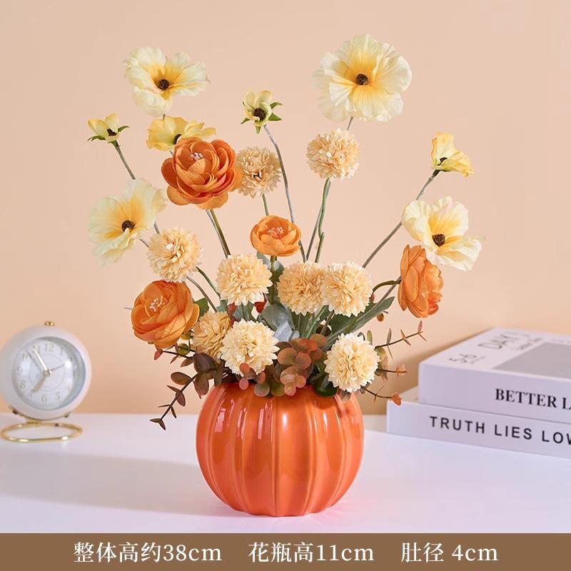 Fake flower simulation flower decoration dried flower bouquet home living room ornament floral