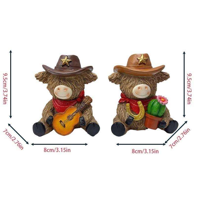 1/2pcs Cowboy Ornaments Home Decoration Ornaments Desktop Ornaments Suitable for Home Decoration Gifts for Music Lovers