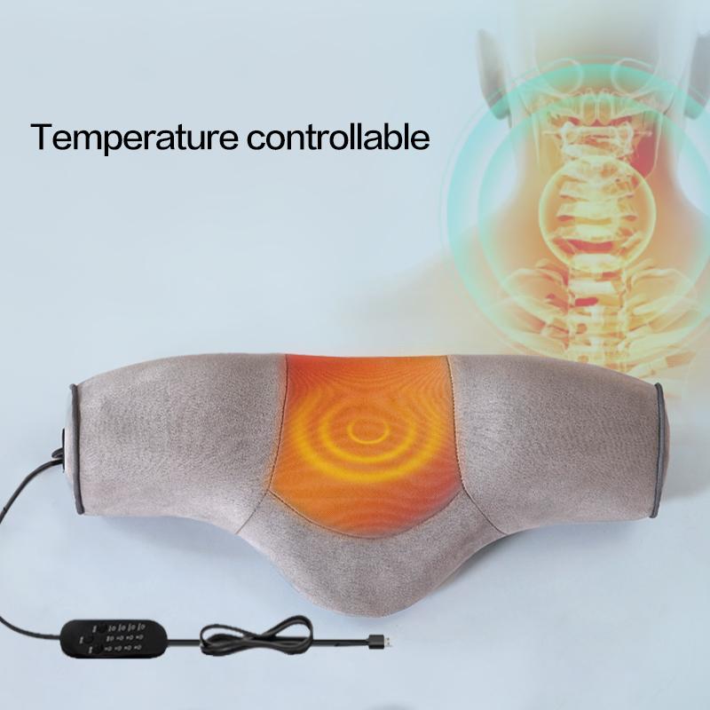 1pc Memory Foam Pillow, Slow Rebound cervical vertebra pillow Hot compress massage function Pillow Core For Anti-snoring Neck