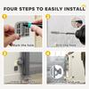 Retractable Dog Gate, Extends To 140 Cm Wide & 93 Cm Tall, Mesh Pet Gate with Single Hand Operation, for Stairs Doorways