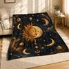 Celestial Sun Moon Coral Fleece Blanket