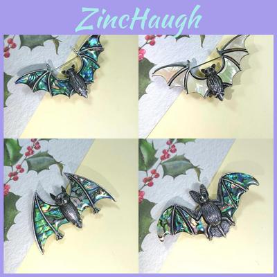 Vintage Silver Shell Bat Brooch Pendant With Animal Design For Women And Men