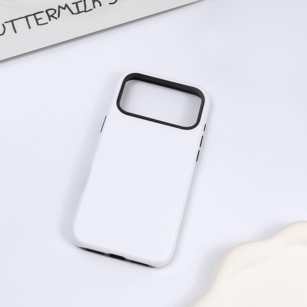 Two-in-One Frosted Coating Film Case for Apple 16 Round Edge 17P Phone