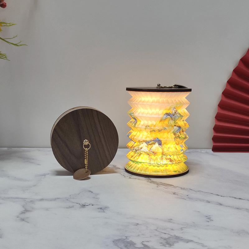 LED Folding Lantern Night Light: Creative Gift for Festivals