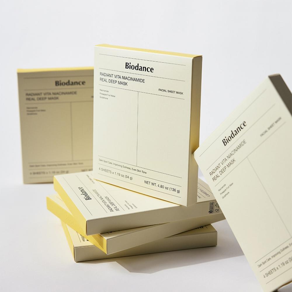 

Biodance Radiant Vita Niacinamide Real Deep Mask 16 Sheets Vita mask 16 sheets