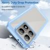 For Xiaomi 14T Pro Phone Case WANLONFENG XC Series TPU Acrylic Cover with Tempered Glass (Big Lens Hole)