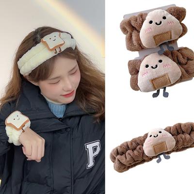 Handgelenke Waschband Stirnband Scrunchies Manschetten Gesichtswasch-Handgelenkbänder Saugfähiges Mikrofaser-Waschtuch für Make-up Hautpflege
