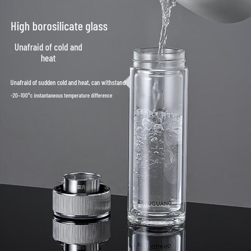 FUGUANG Rhythmic Double-Wall Glass Cup