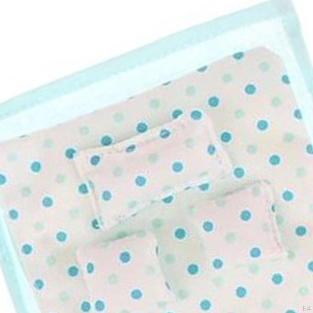 1/12 Scale Mini Bedding Doll Accessories Model Realistic DIY Craft House Set for