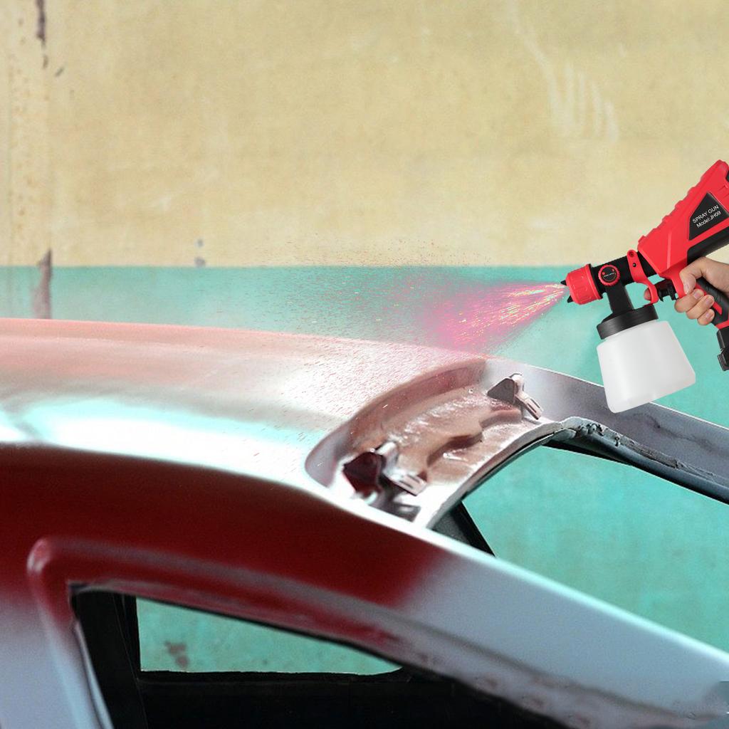 Rozprašovač barev 600W Elektrický rozprašovací stroj na barvy se 3 vzory Nádoba na barvy 1000ml Rozprašovače barvy pro