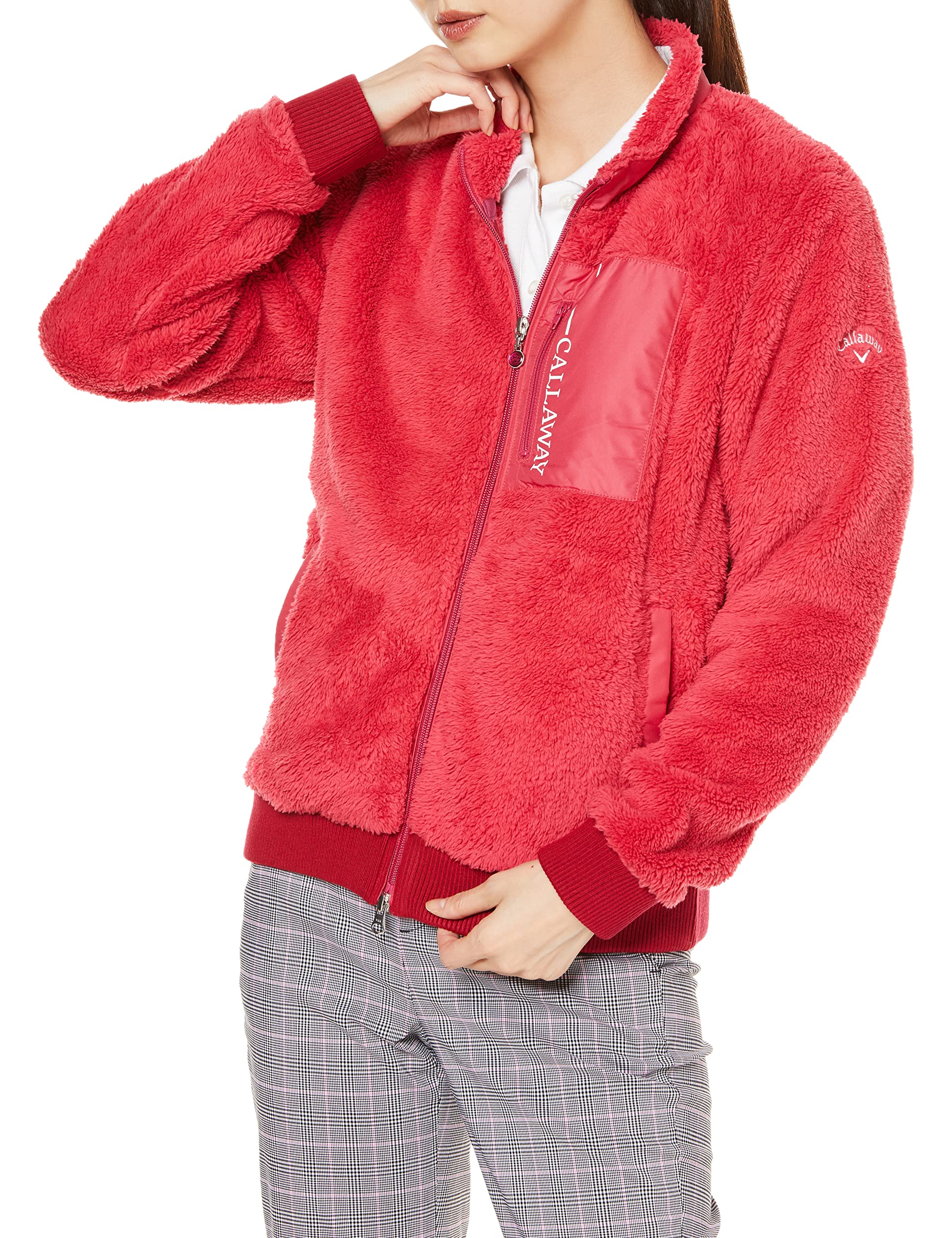 

Callaway Thermal Blouson Golf Outerwear C21217203 Size S Women s Full-Zip (Boa Fleece) / / 1090_Pink,