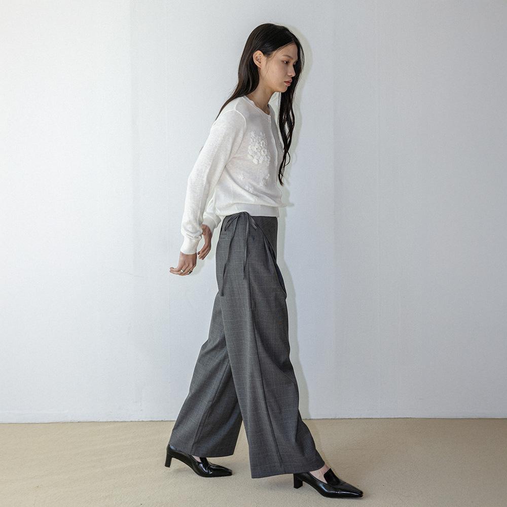 Laengsseon Ls_Layered Wrap Pants_Gray