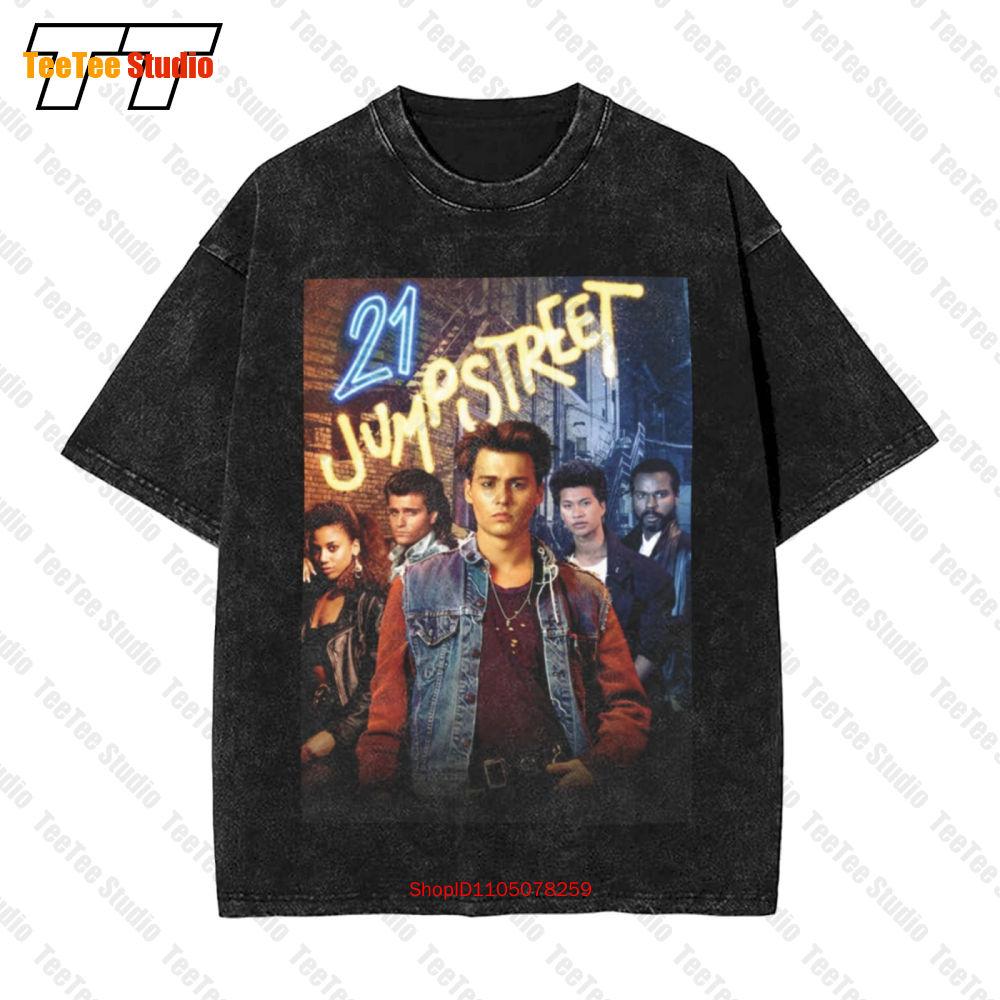 Q  Jump Street Movie Scene Vintage Oversized TShirt OJH S