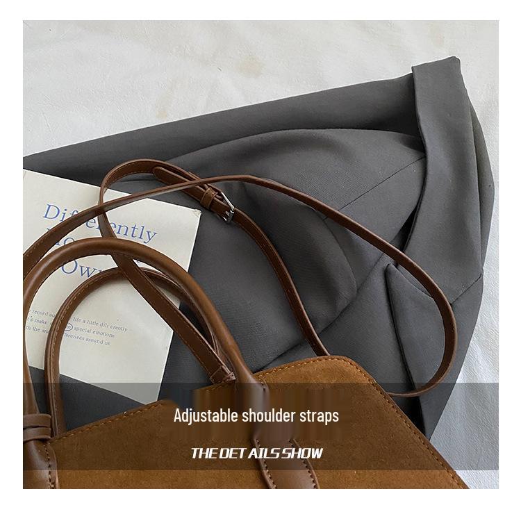 2025 Autumn Retro High-End Women's Single Shoulder Crossbody Bag, Lazy Style Boston Handbag