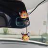 Cute Bee Car Ornaments Mini Dashboard Rearview Mirror Decor Cartoon Interior Decoration for Auto Motorcycle Office Desk