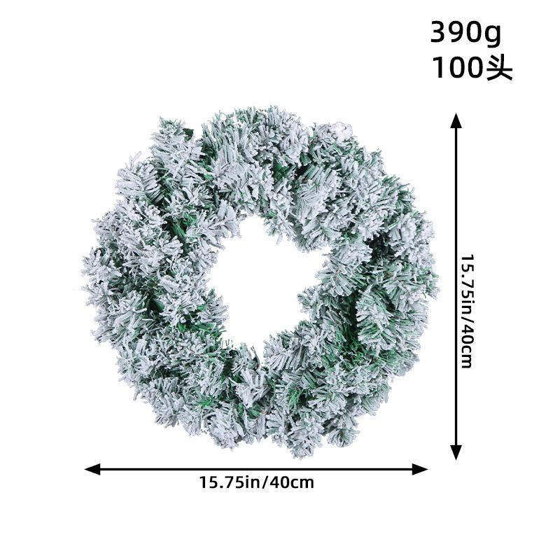 Trendy Christmas Wreath 2023 Snowy Pvc Vine Wreath For Festive Decor Small Medium And Large Sizes
