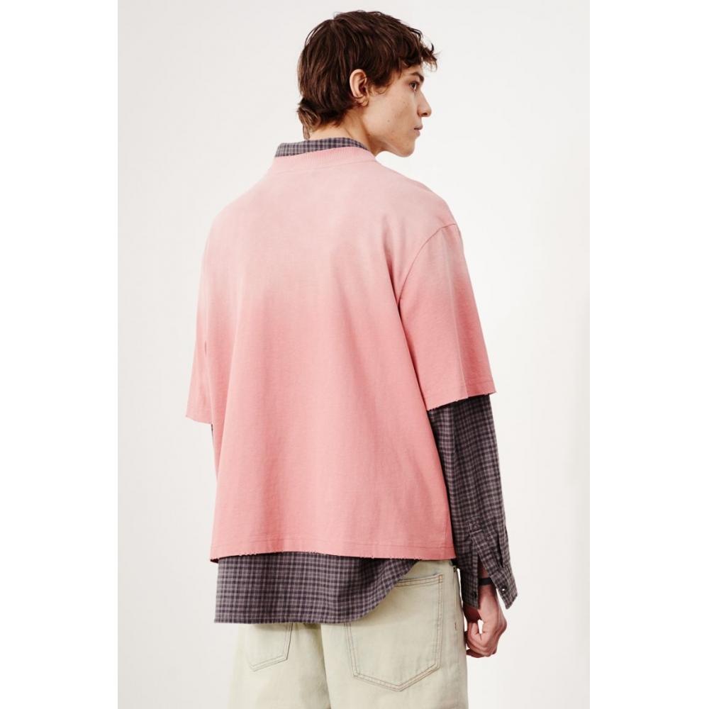 H M T sHirT Oversized fiT Pink oMbre
