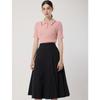 Cc Collect Slim Ribbed Collar Pullover C252ksk034