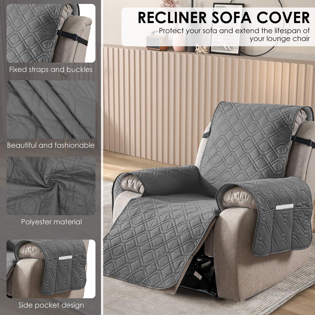 Wasserdichter Relaxsesselbezug Polyester Sofaschutzbezug mit Befestigungsband und Tasche Couchmöbelschutz Heimdekoration