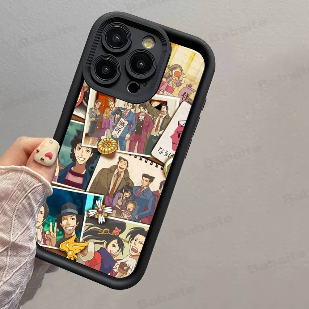 

Classic Game Ace Attorney Phone Case For IPhone 17 16 15 14 13 12 11 Pro Max Plus Silicone Shockproof Case iPhone 11
