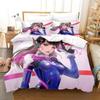 New Anime Dva Overwatch Bedding Set Duvet Cover Comforter Quilt Pillowcase King Queen Twin Size for Boys Girls Adults