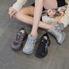 Shoes women's new autumn shoes mesh breathable sports platform casual shoes women's retro splicing