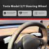 SXunacou Tesla Model Steering Lever Cover Interior Accessory 3/Y (LB)